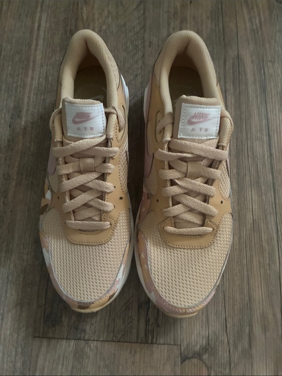 Nike Shoes - Nike Women’s Sneakers - Beige with Pink Accents